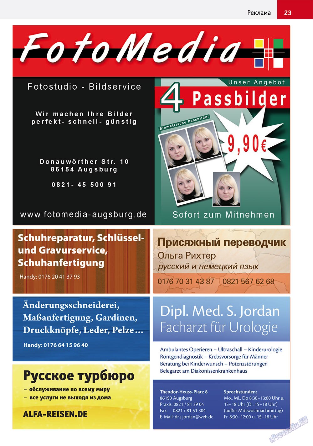 Afischa Augsburg (Zeitschrift). 2011 Jahr, Ausgabe 3, Seite 23