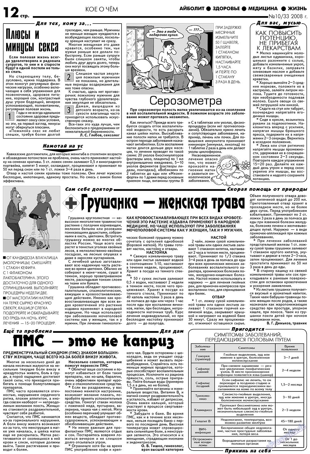 Aibolit (Zeitung). 2008 Jahr, Ausgabe 10, Seite 12