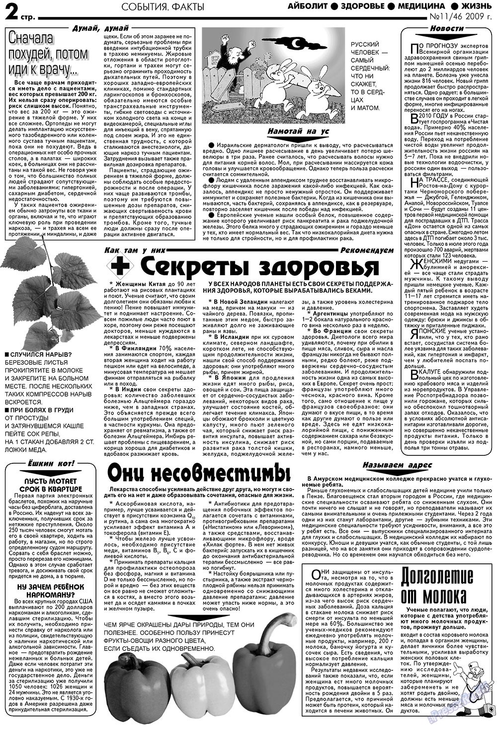 Aibolit (Zeitung). 2009 Jahr, Ausgabe 11, Seite 2