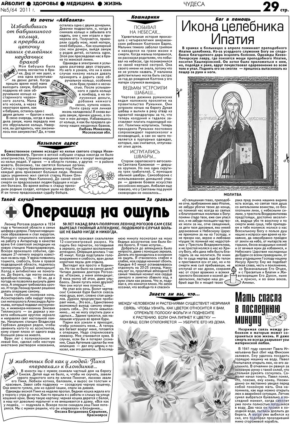 Aibolit (Zeitung). 2011 Jahr, Ausgabe 5, Seite 29