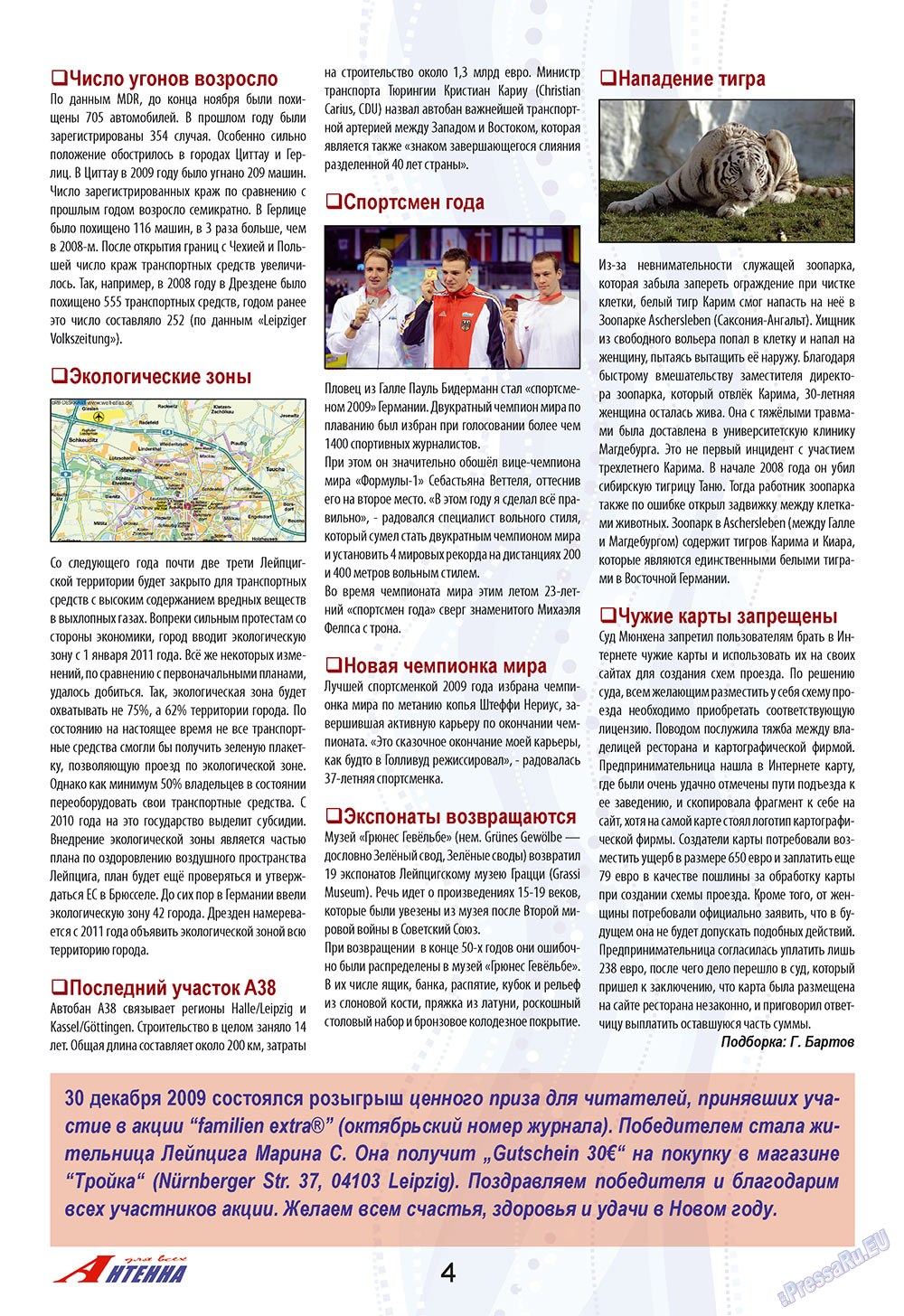 Antenne (Zeitschrift). 2010 Jahr, Ausgabe 1, Seite 4