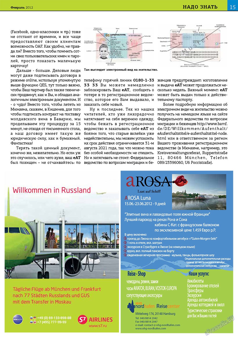 Bei uns in Bayern (Zeitschrift). 2012 Jahr, Ausgabe 1, Seite 15