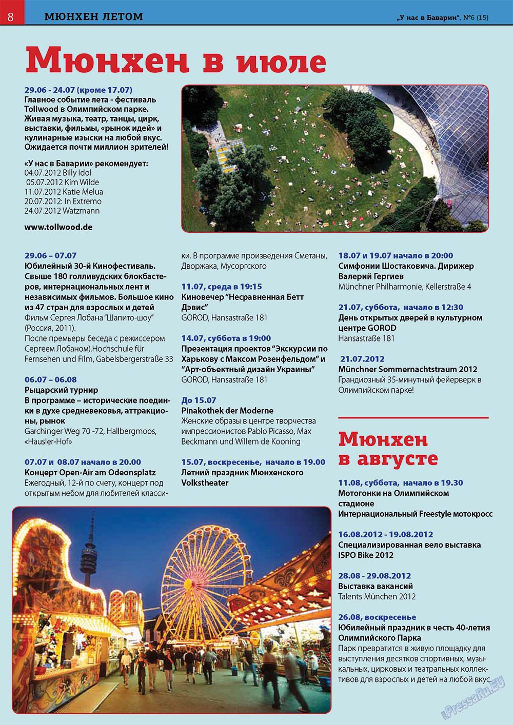 Bei uns in Bayern (Zeitschrift). 2012 Jahr, Ausgabe 6, Seite 8