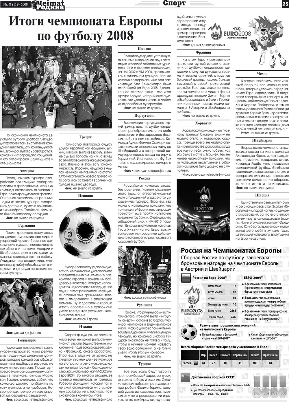 Heimat-Родина (Zeitung). 2008 Jahr, Ausgabe 8, Seite 25
