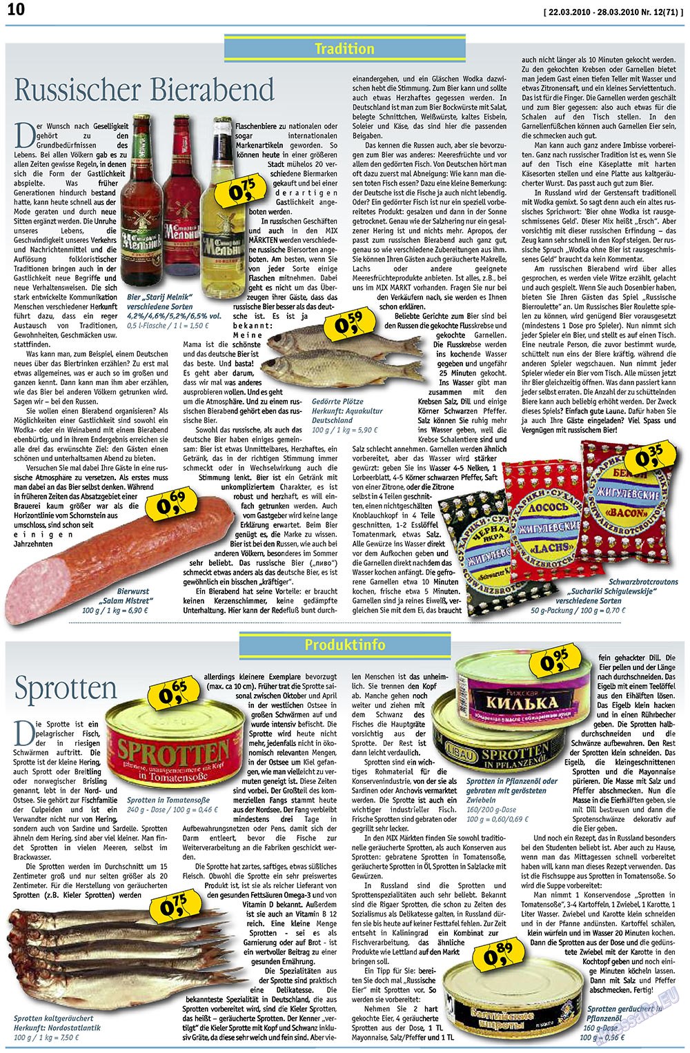 MIX-Markt Zeitung (Zeitung). 2010 Jahr, Ausgabe 12, Seite 10