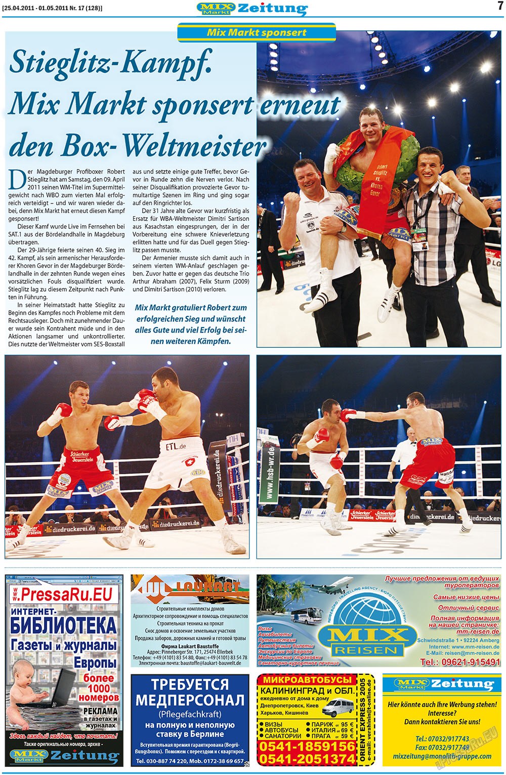 MIX-Markt Zeitung (Zeitung). 2011 Jahr, Ausgabe 17, Seite 7