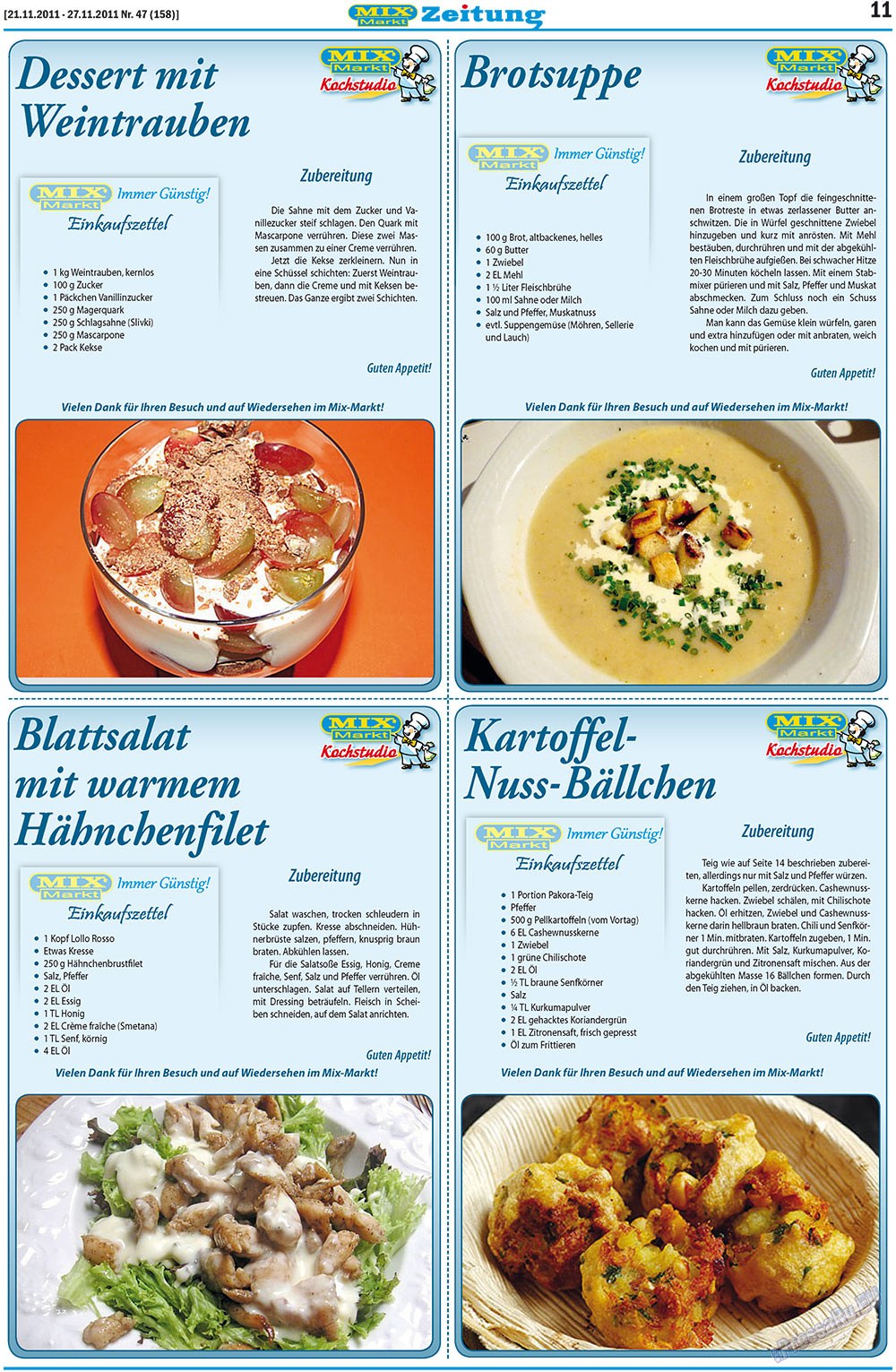 MIX-Markt Zeitung (Zeitung). 2011 Jahr, Ausgabe 47, Seite 11