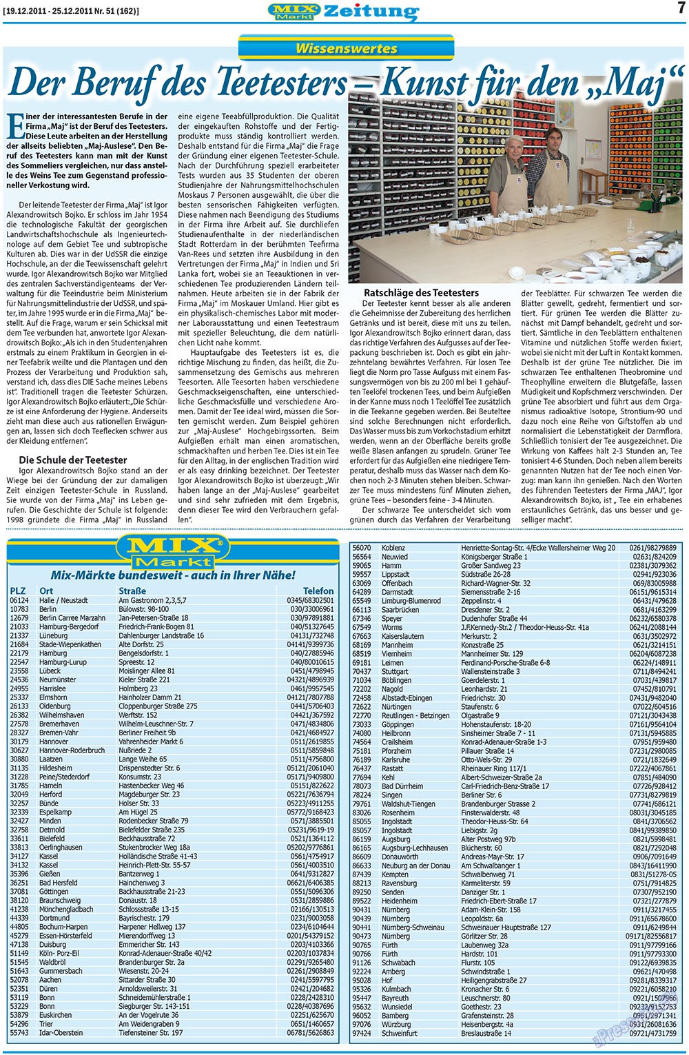 MIX-Markt Zeitung (Zeitung). 2011 Jahr, Ausgabe 51, Seite 7