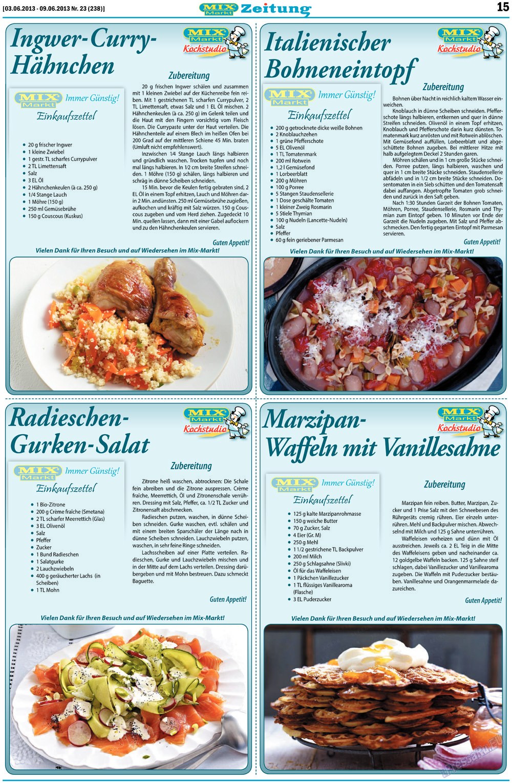 MIX-Markt Zeitung (Zeitung). 2013 Jahr, Ausgabe 23, Seite 15