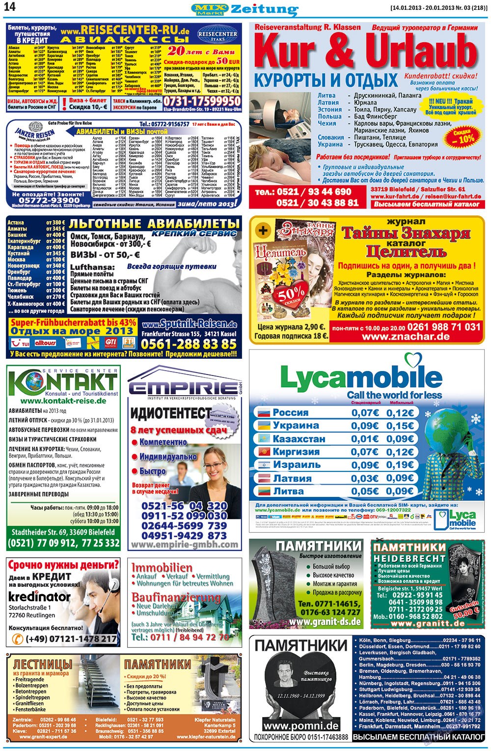 MIX-Markt Zeitung (Zeitung). 2013 Jahr, Ausgabe 3, Seite 14