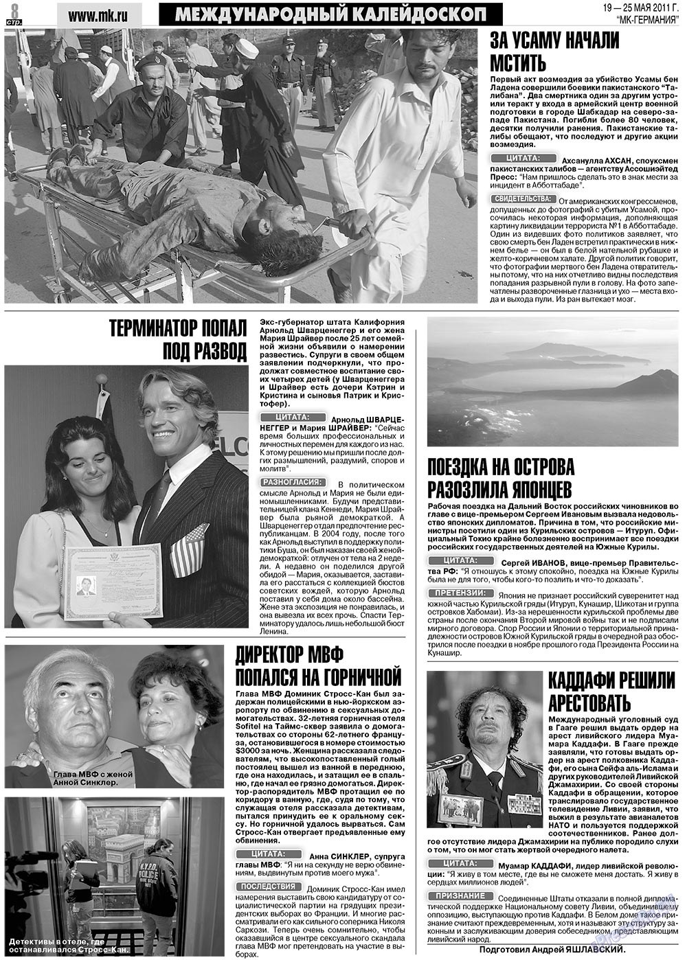 MK-Deutschland (Zeitung). 2011 Jahr, Ausgabe 20, Seite 8