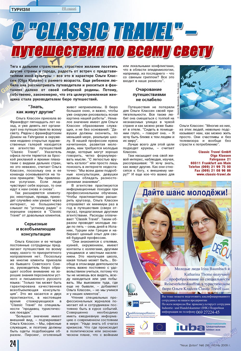 Neue Zeiten (Zeitschrift). 2009 Jahr, Ausgabe 6, Seite 24