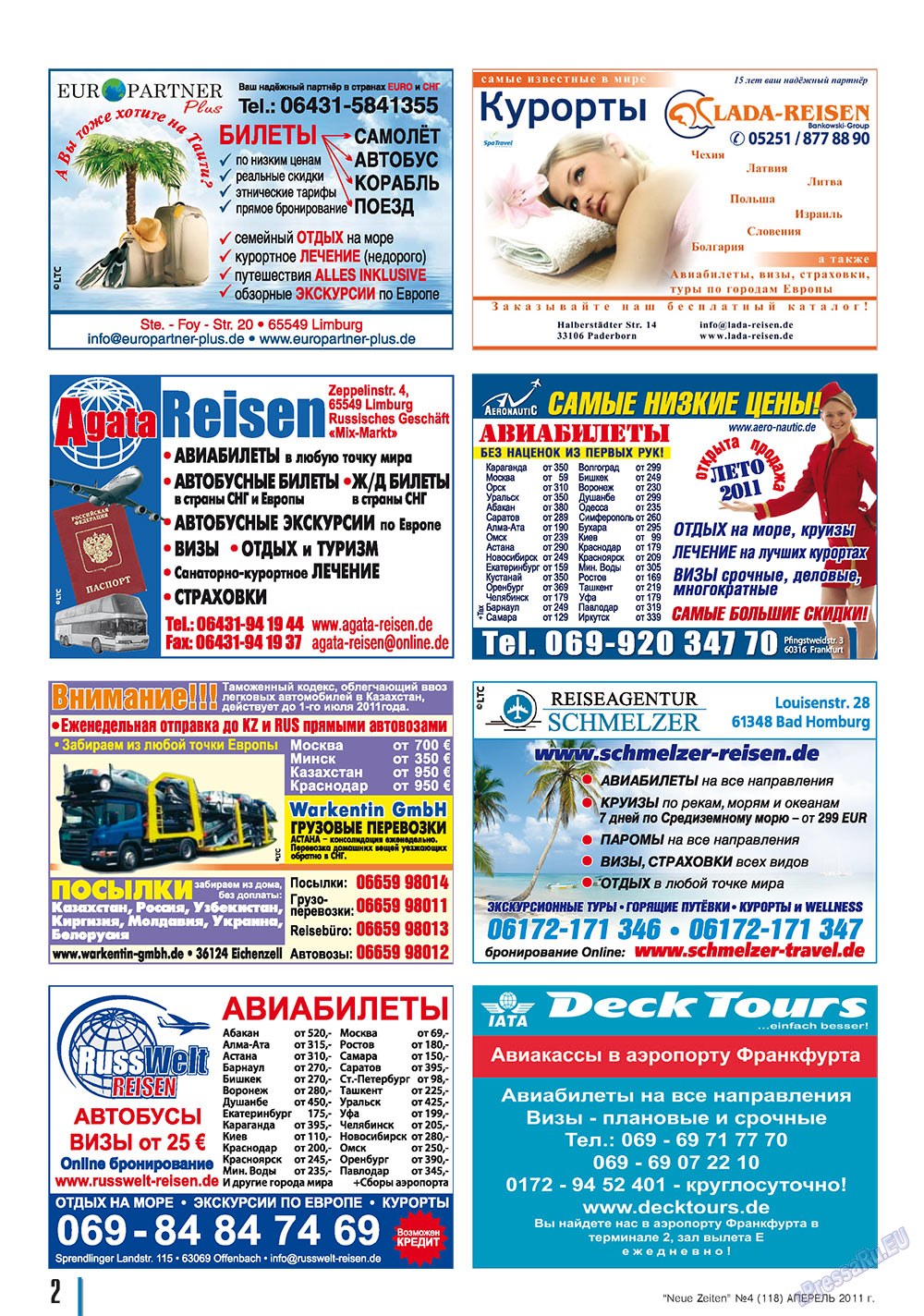 Neue Zeiten (Zeitschrift). 2011 Jahr, Ausgabe 4, Seite 2