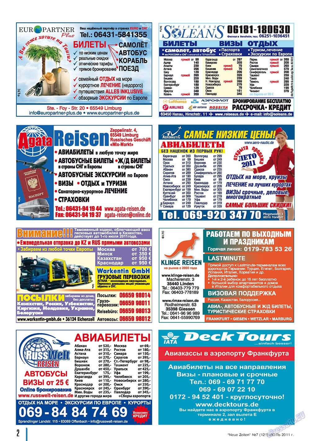 Neue Zeiten (Zeitschrift). 2011 Jahr, Ausgabe 7, Seite 2