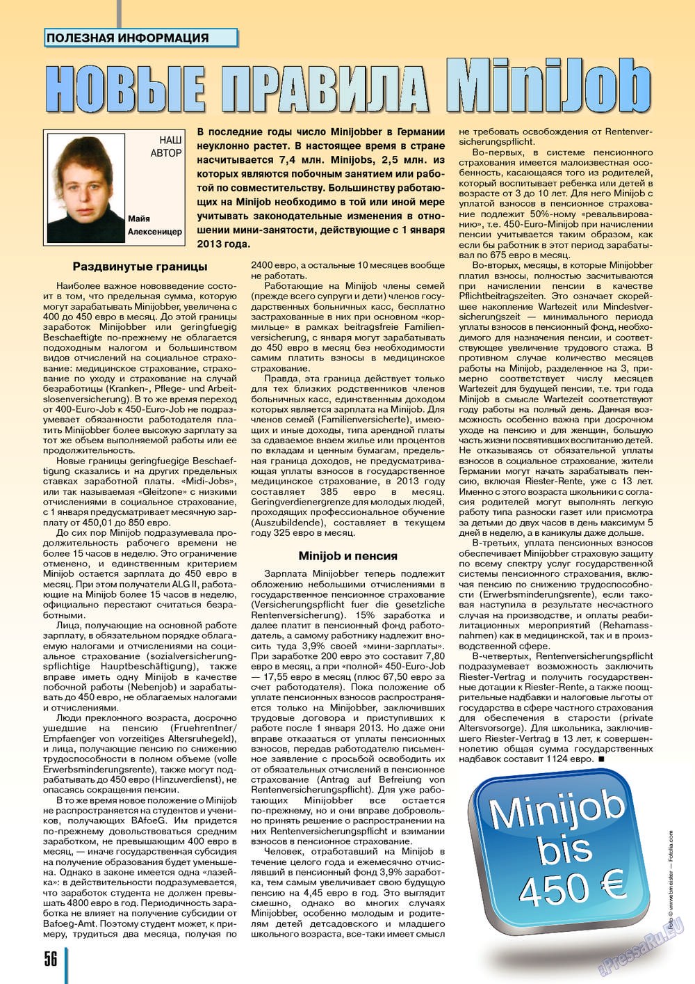 Neue Zeiten (Zeitschrift). 2013 Jahr, Ausgabe 2, Seite 56