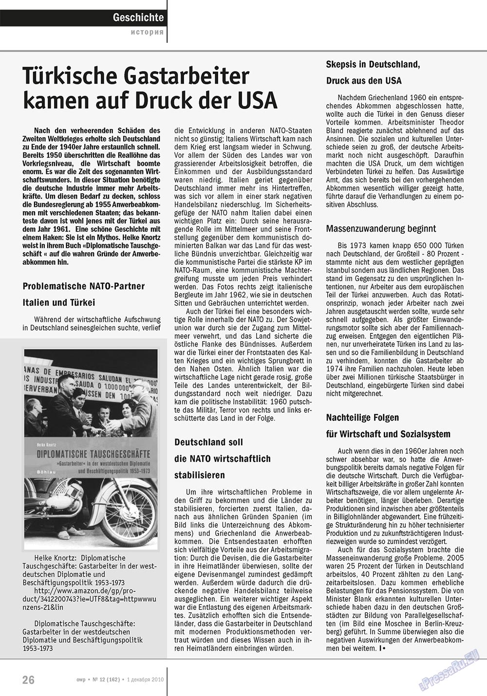 Ost-West Panorama (Zeitschrift). 2010 Jahr, Ausgabe 12, Seite 26