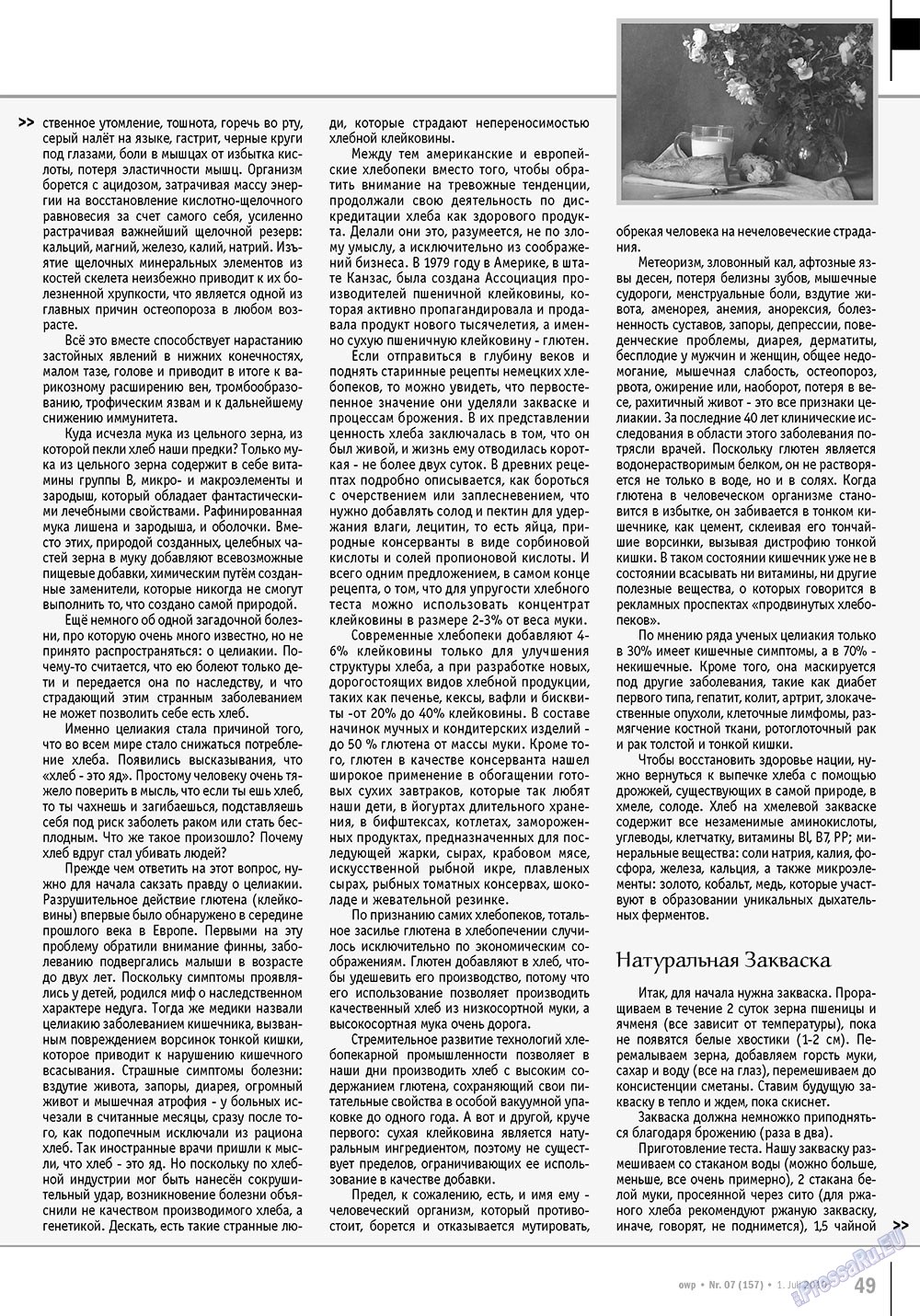 Ost-West Panorama (Zeitschrift). 2010 Jahr, Ausgabe 7, Seite 49