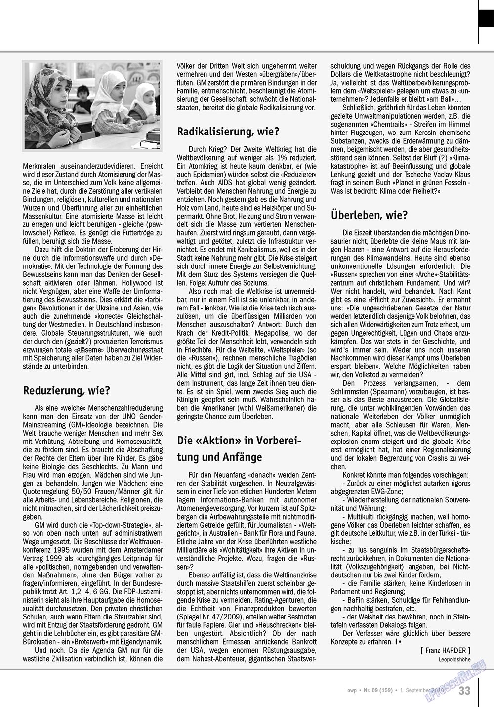 Ost-West Panorama (Zeitschrift). 2010 Jahr, Ausgabe 9, Seite 33