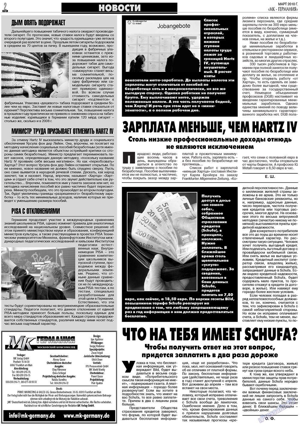 MK-Germany Landsleute (Zeitung). 2010 Jahr, Ausgabe 3, Seite 2