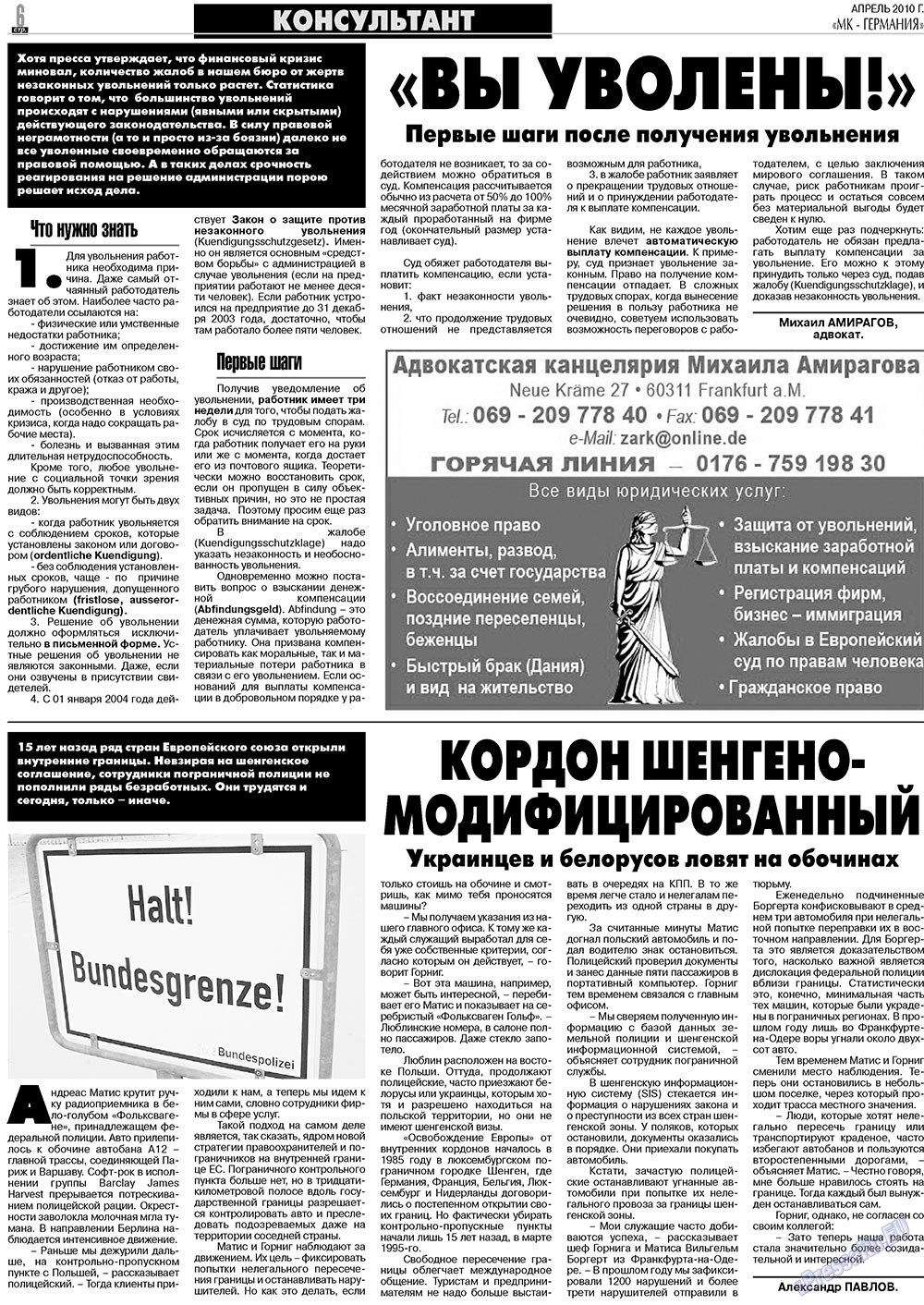 MK-Germany Landsleute (Zeitung). 2010 Jahr, Ausgabe 4, Seite 6
