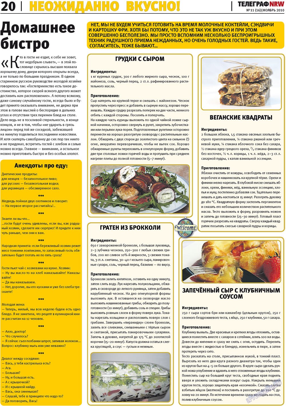 Telegraf NRW (Zeitung). 2010 Jahr, Ausgabe 11, Seite 20