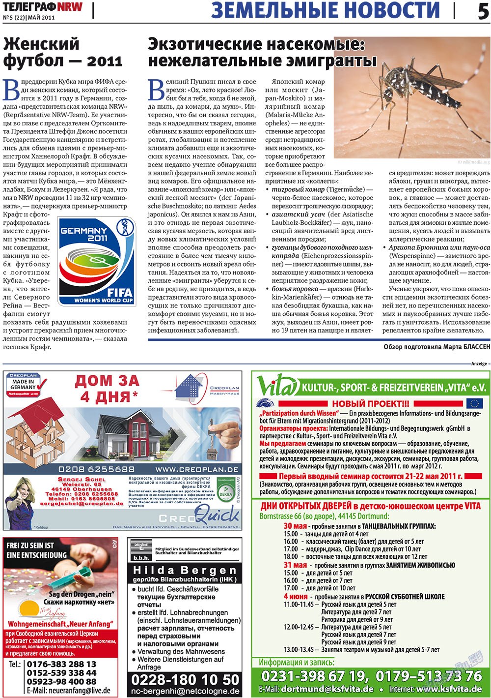 Telegraf NRW (Zeitung). 2011 Jahr, Ausgabe 5, Seite 5