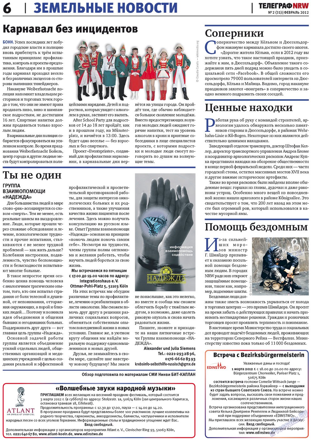 Telegraf NRW (Zeitung). 2012 Jahr, Ausgabe 2, Seite 6