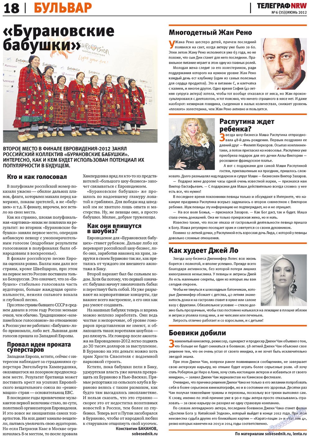 Telegraf NRW (Zeitung). 2012 Jahr, Ausgabe 6, Seite 18