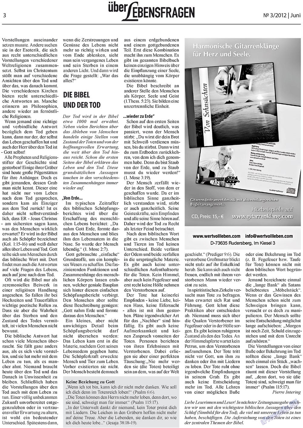 Ewiger Schatz (Zeitung). 2012 Jahr, Ausgabe 3, Seite 22
