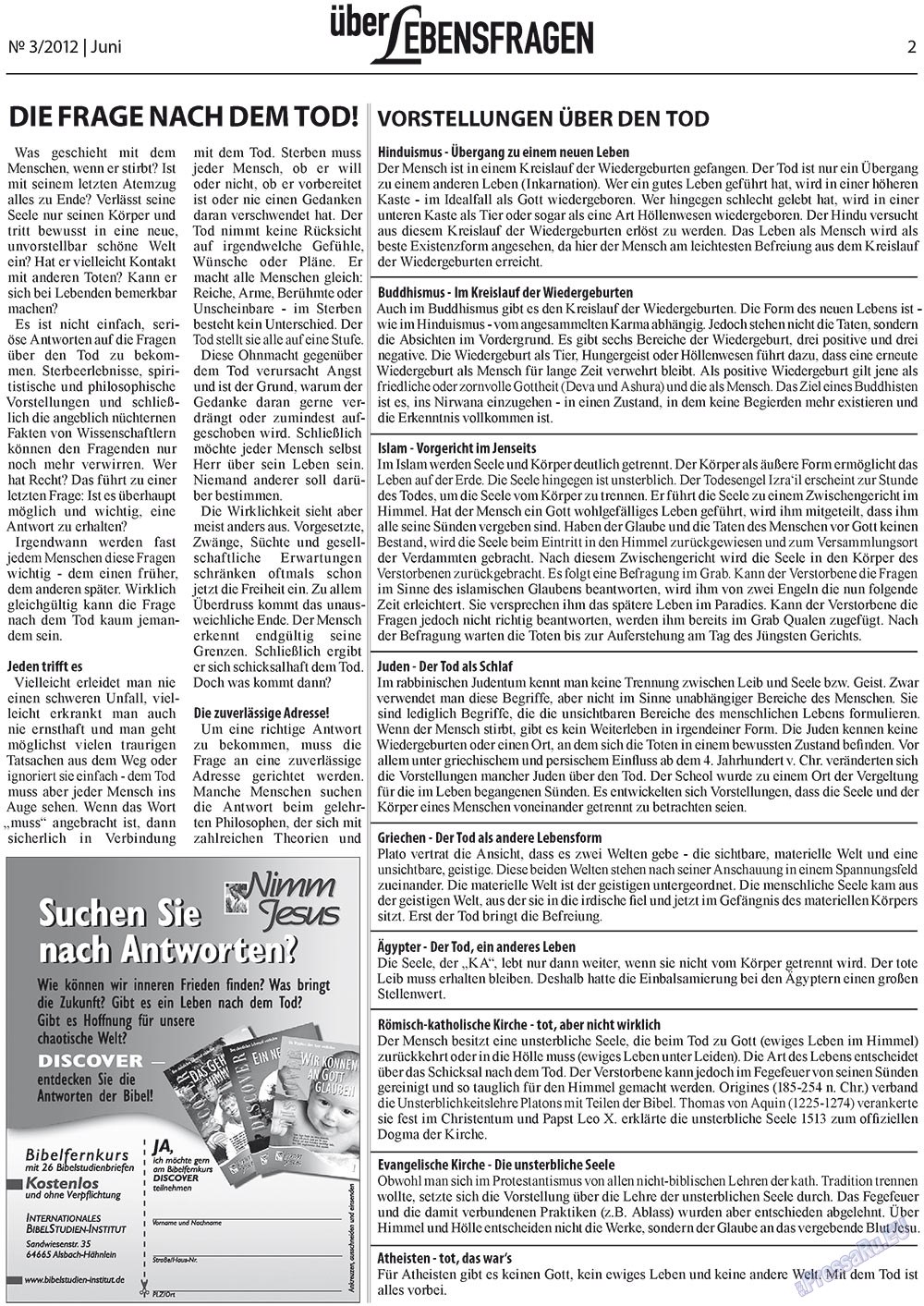 Ewiger Schatz (Zeitung). 2012 Jahr, Ausgabe 3, Seite 23
