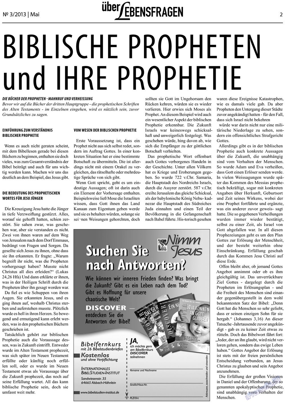 Ewiger Schatz (Zeitung). 2013 Jahr, Ausgabe 3, Seite 22