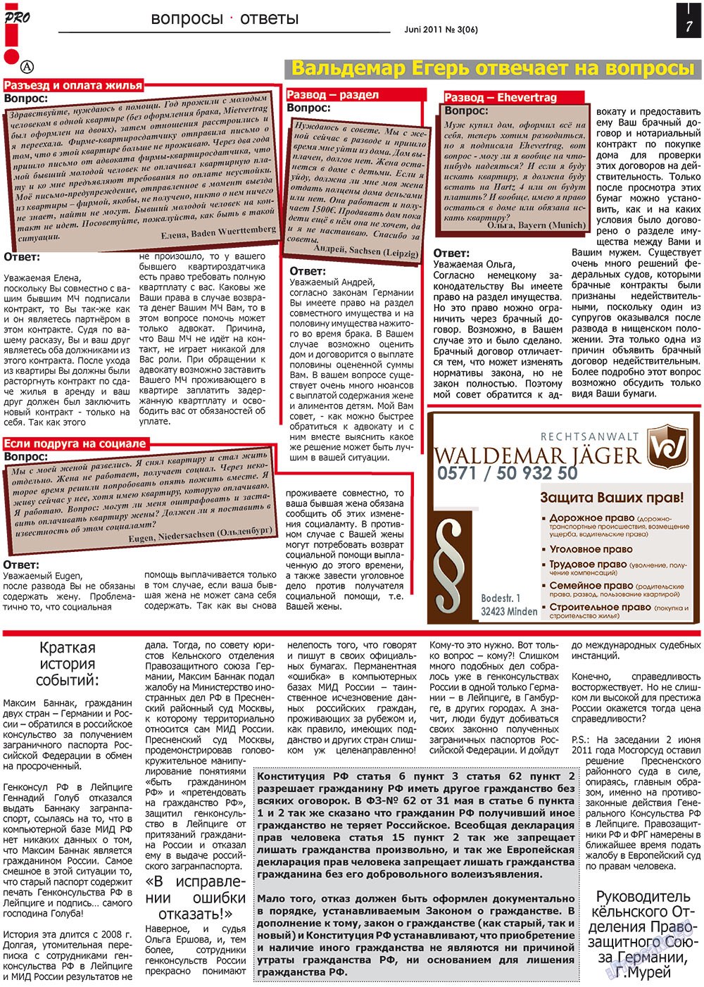 Vsje pro vsje (Zeitung). 2011 Jahr, Ausgabe 3, Seite 7