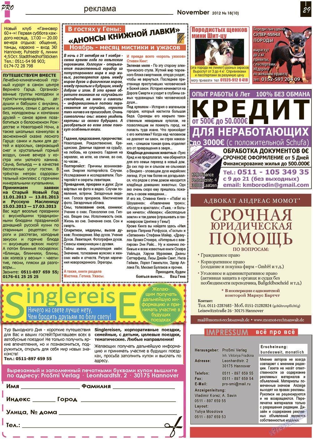 Vsje pro vsje (Zeitung). 2012 Jahr, Ausgabe 18, Seite 29