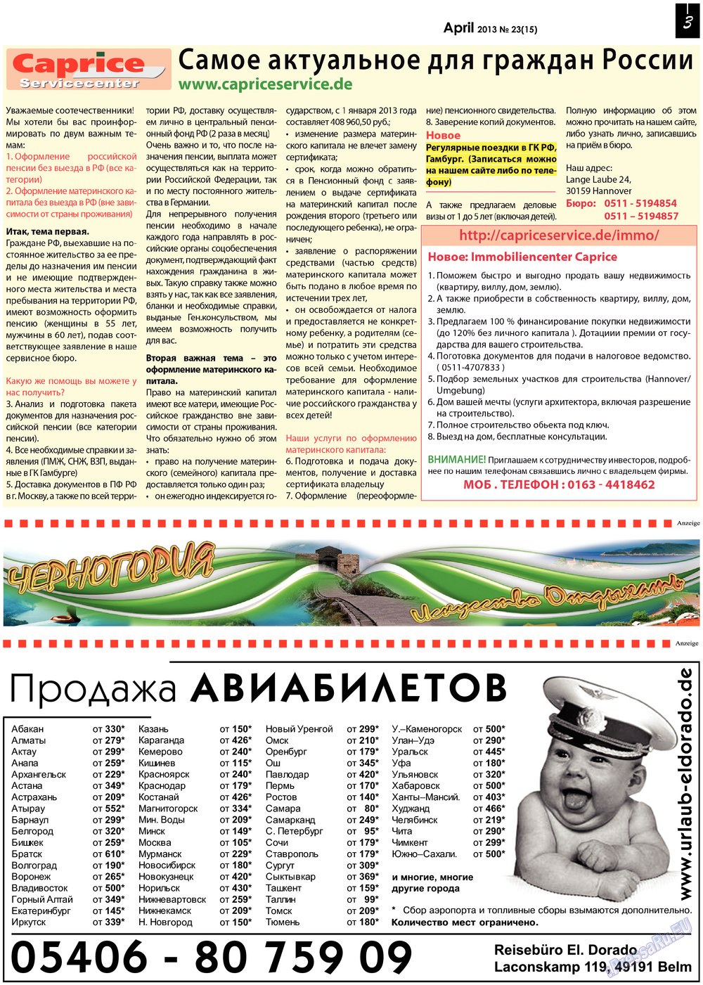 Vsje pro vsje (Zeitung). 2013 Jahr, Ausgabe 23, Seite 3