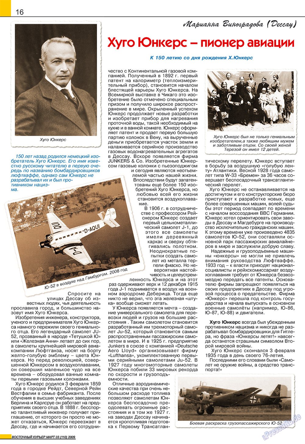 Ost-Kurier (Zeitschrift). 2009 Jahr, Ausgabe 3, Seite 16