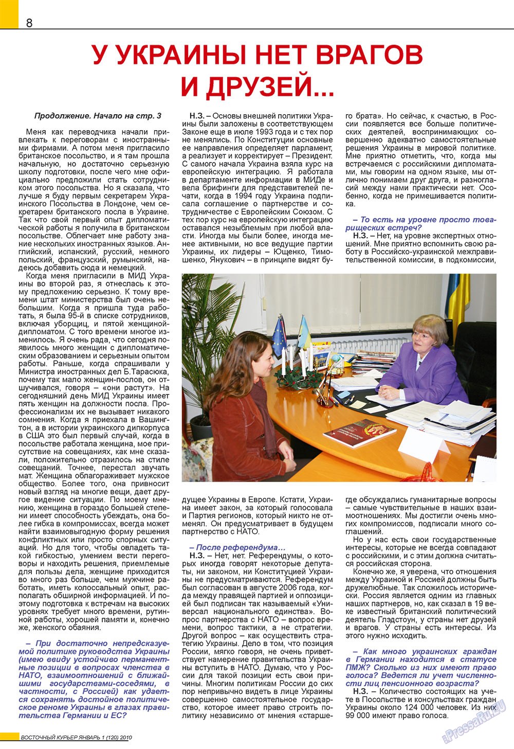 Ost-Kurier (Zeitschrift). 2010 Jahr, Ausgabe 1, Seite 8