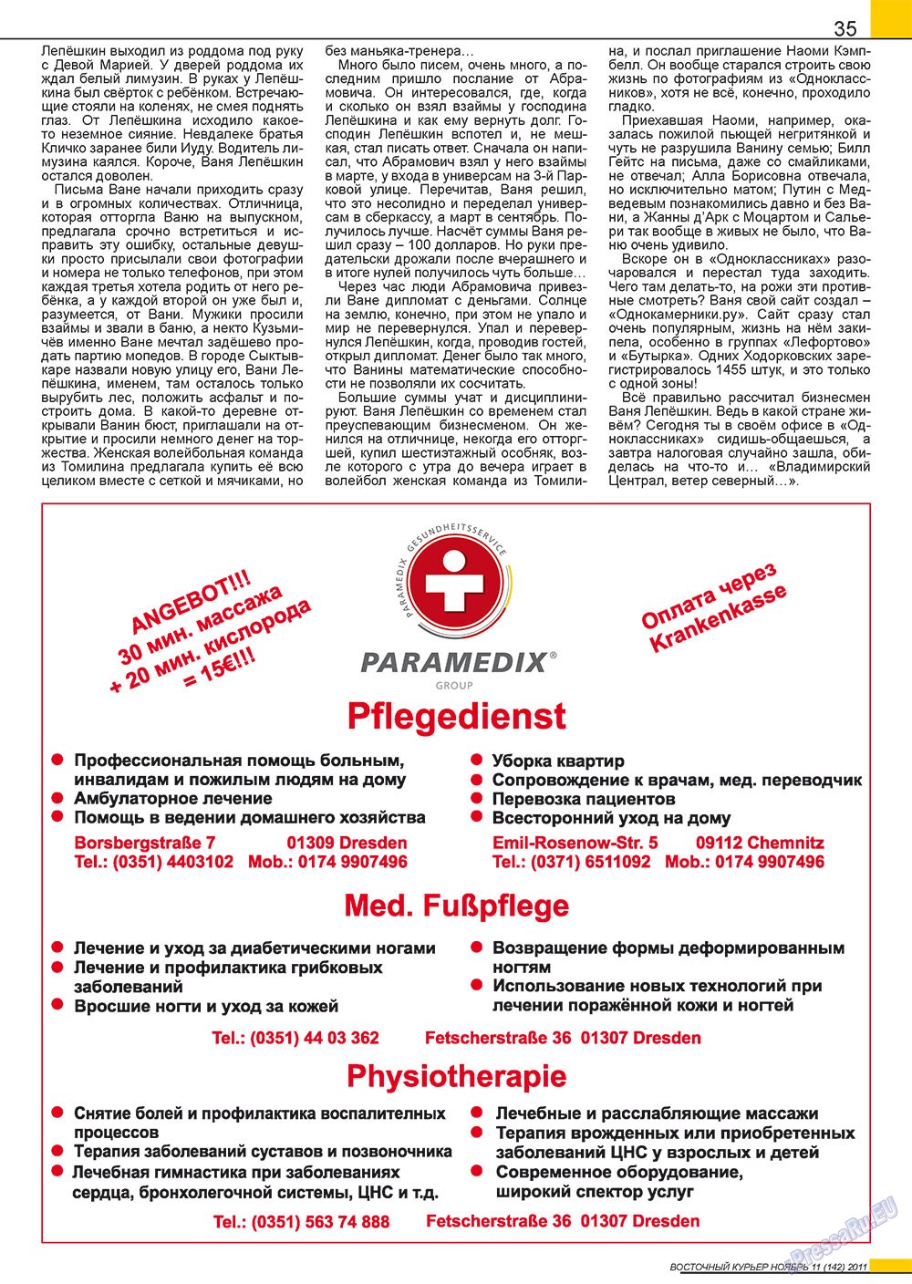 Ost-Kurier (Zeitschrift). 2011 Jahr, Ausgabe 11, Seite 35