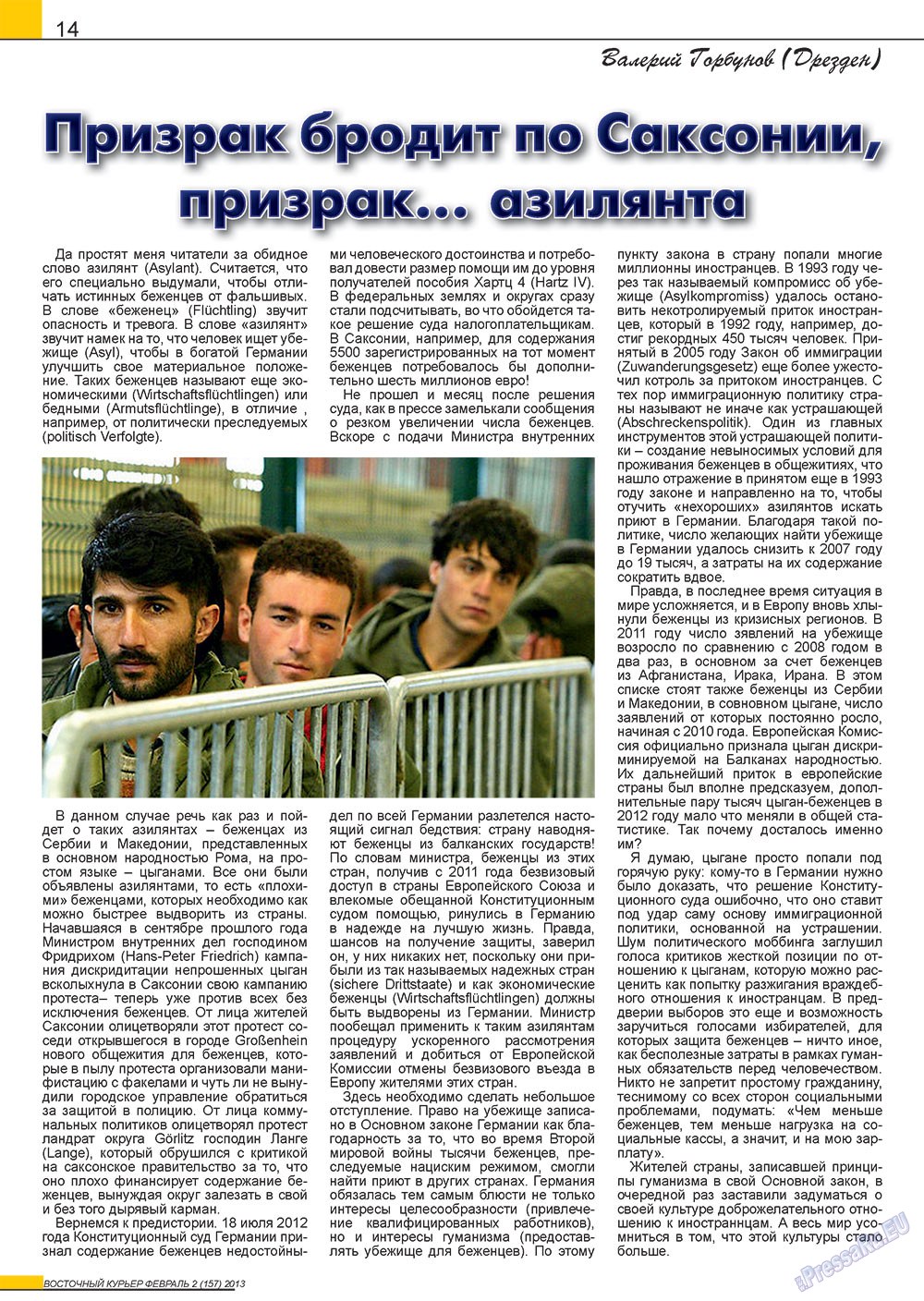 Ost-Kurier (Zeitschrift). 2013 Jahr, Ausgabe 2, Seite 14