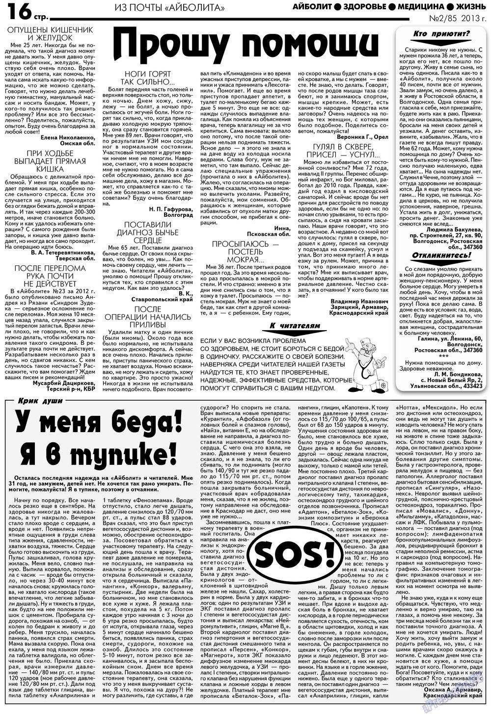 АйБолит, газета. 2013 №2 стр.16