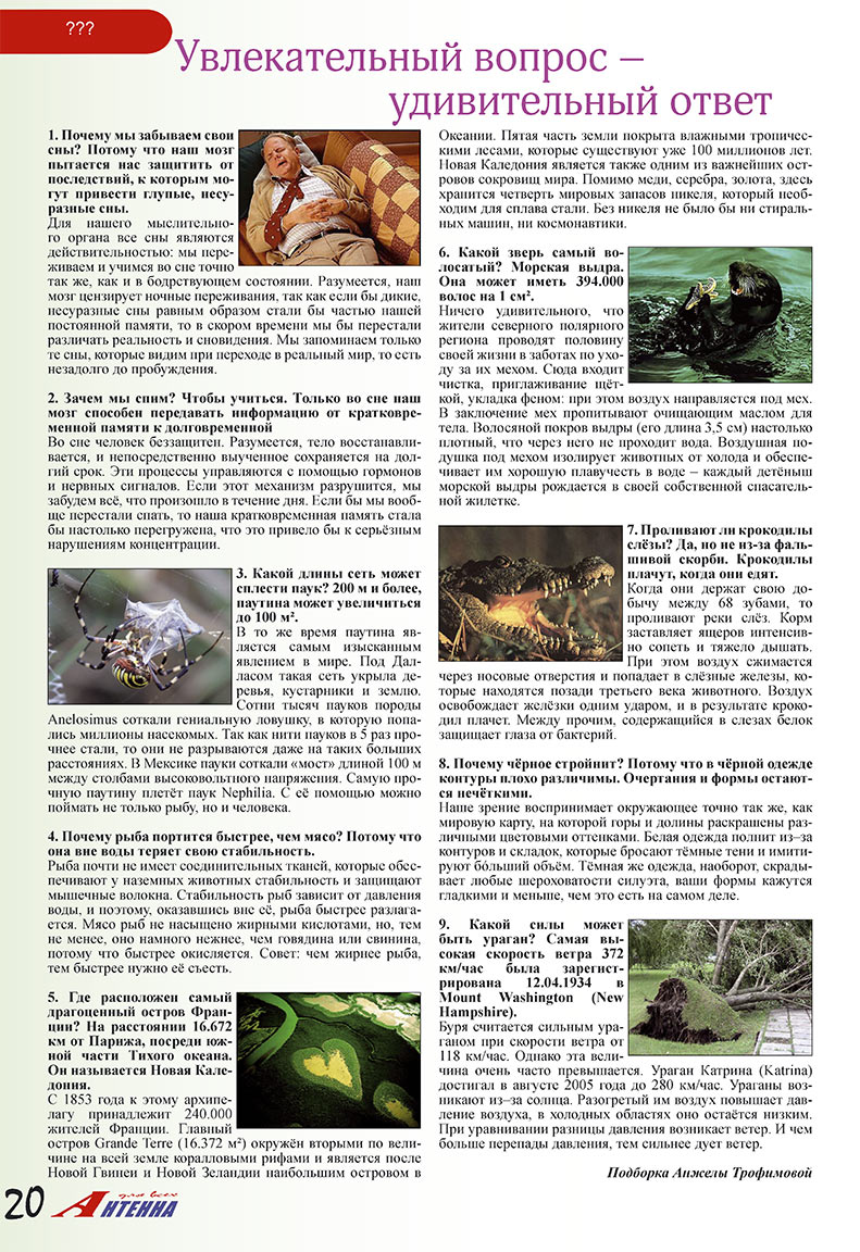 Antenne (Zeitschrift). 2008 Jahr, Ausgabe 1, Seite 20