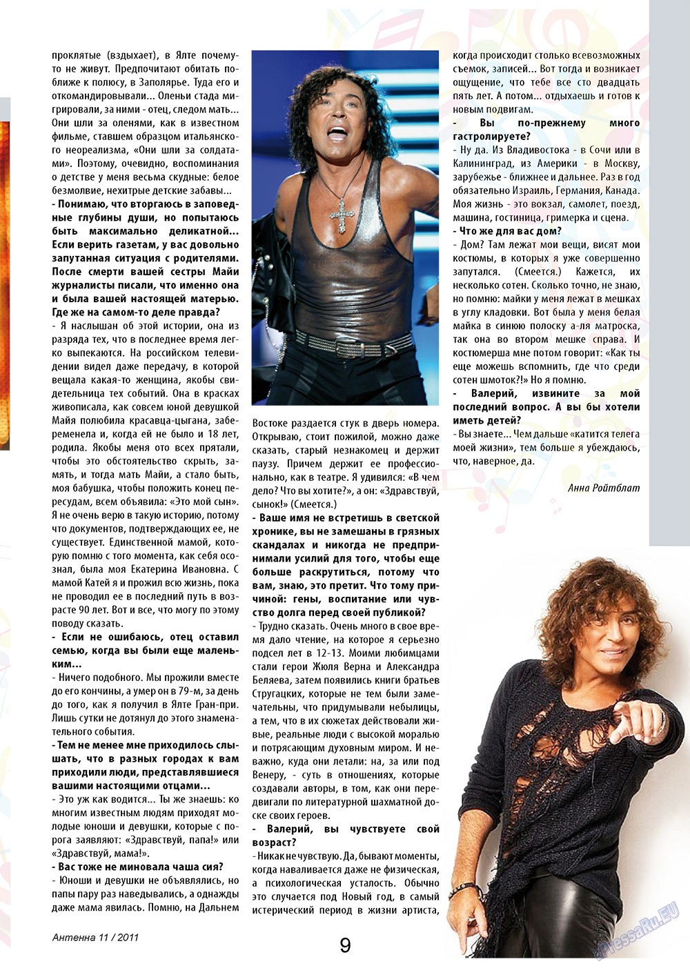 Antenne (Zeitschrift). 2011 Jahr, Ausgabe 11, Seite 9