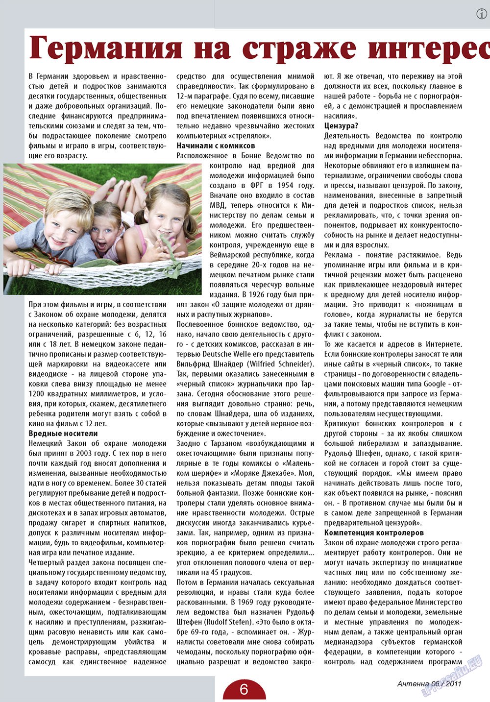Antenne (Zeitschrift). 2011 Jahr, Ausgabe 6, Seite 6