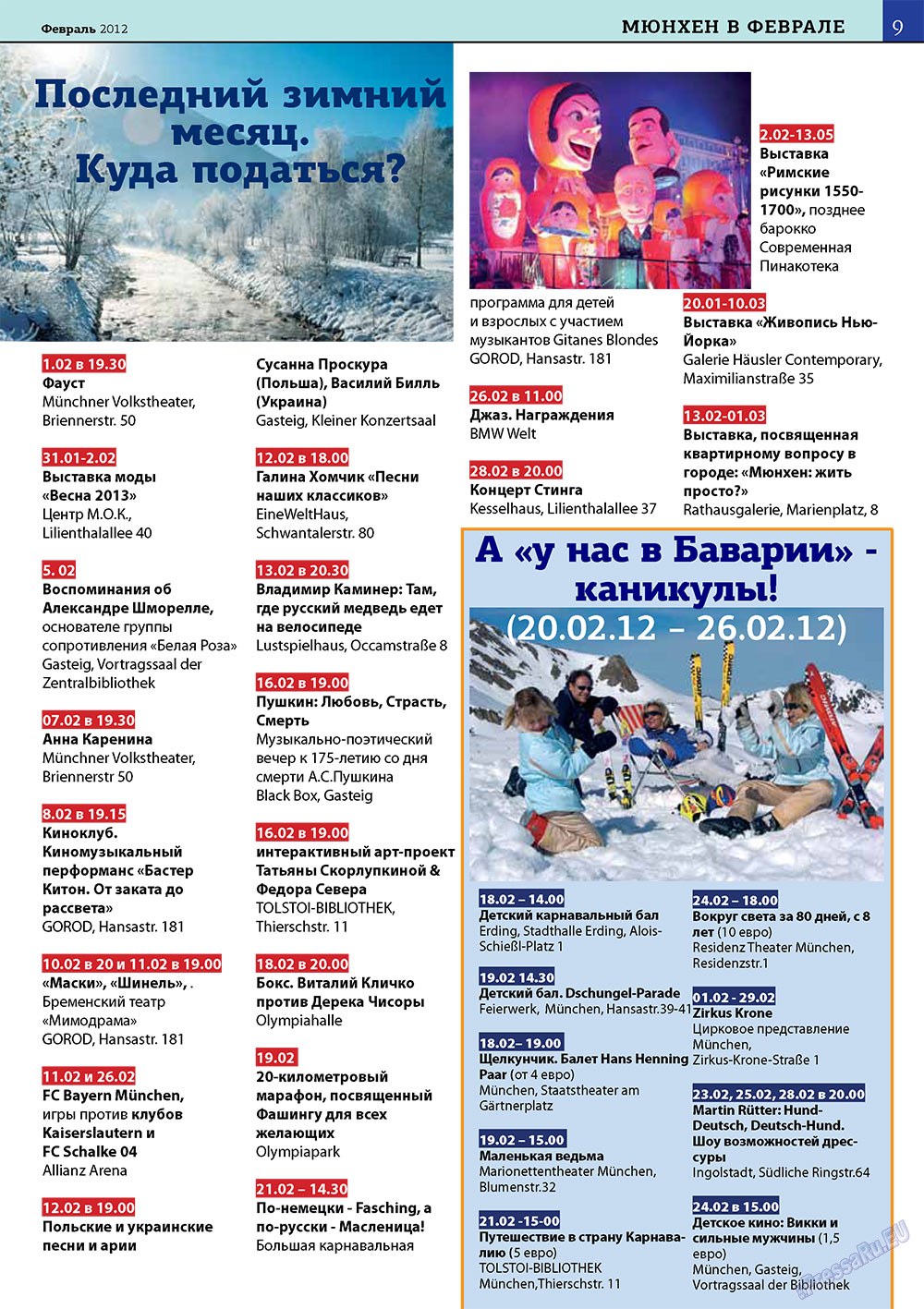 Bei uns in Bayern (Zeitschrift). 2012 Jahr, Ausgabe 1, Seite 9