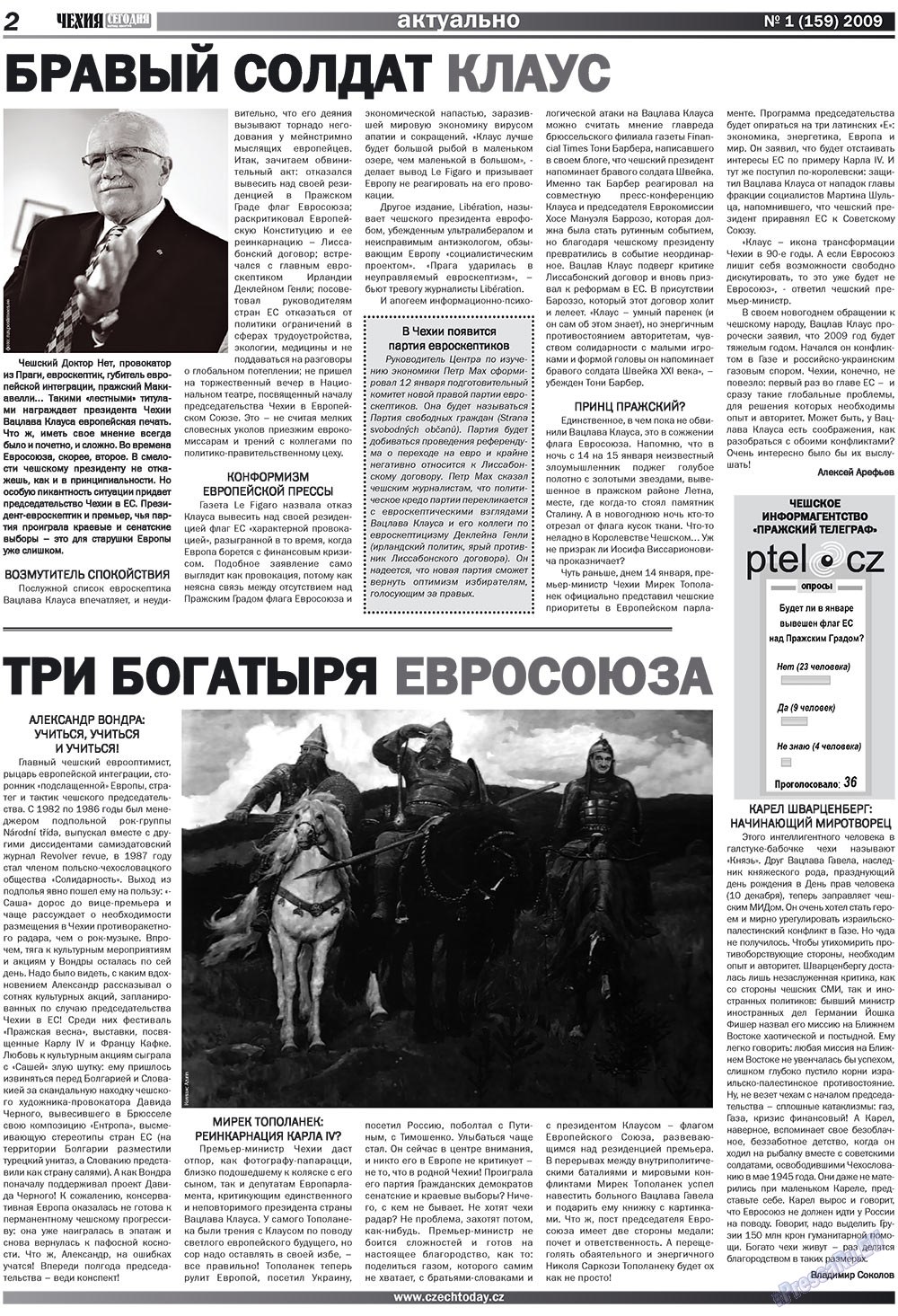 Chehia segodnja (Zeitschrift). 2009 Jahr, Ausgabe 1, Seite 2