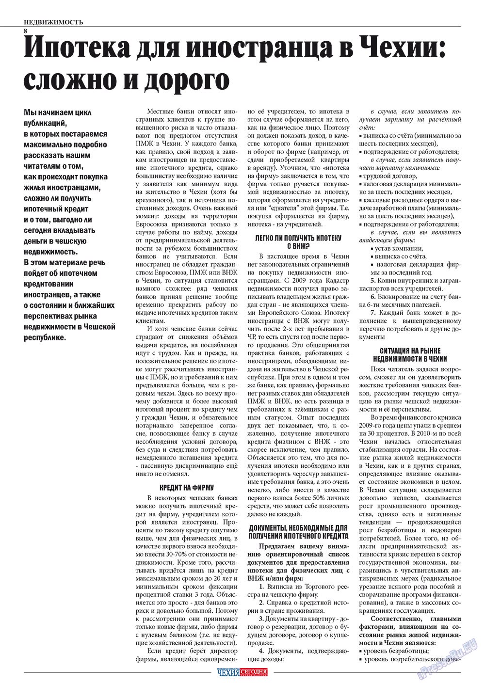 Chehia segodnja (Zeitschrift). 2011 Jahr, Ausgabe 164, Seite 10