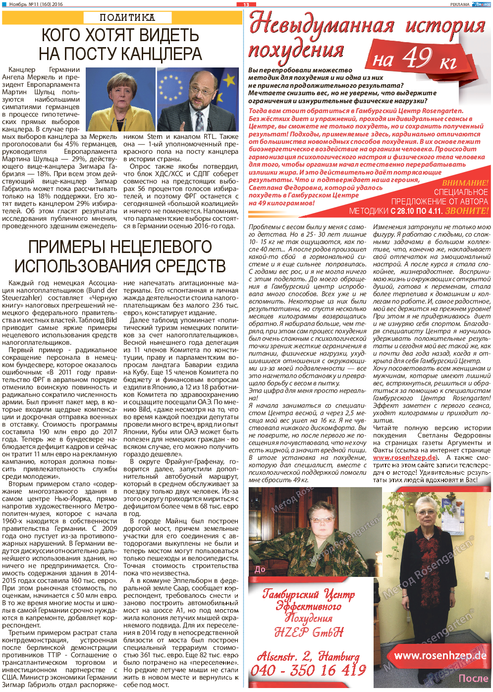 Диалог, газета. 2016 №11 стр.13