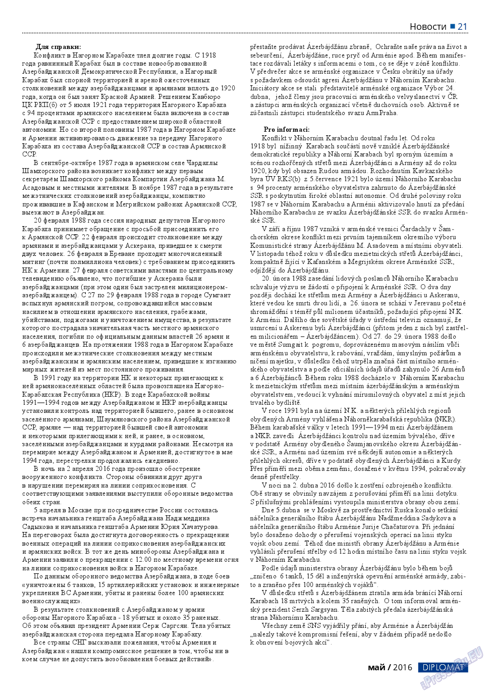 Diplomat, газета. 2016 №80 стр.21