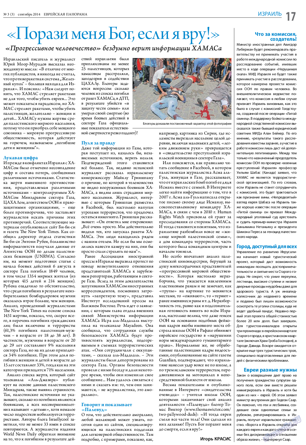 Еврейская панорама, газета. 2014 №3 стр.17
