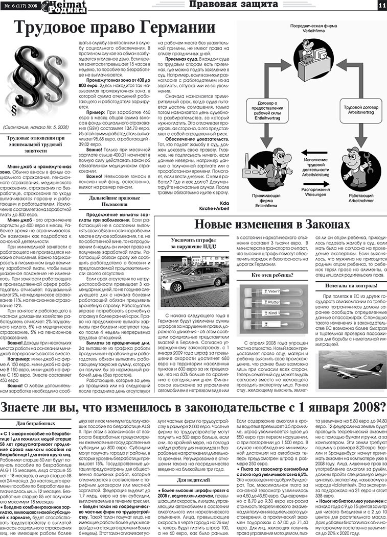 Heimat-Родина (газета). 2008 год, номер 6, стр. 11
