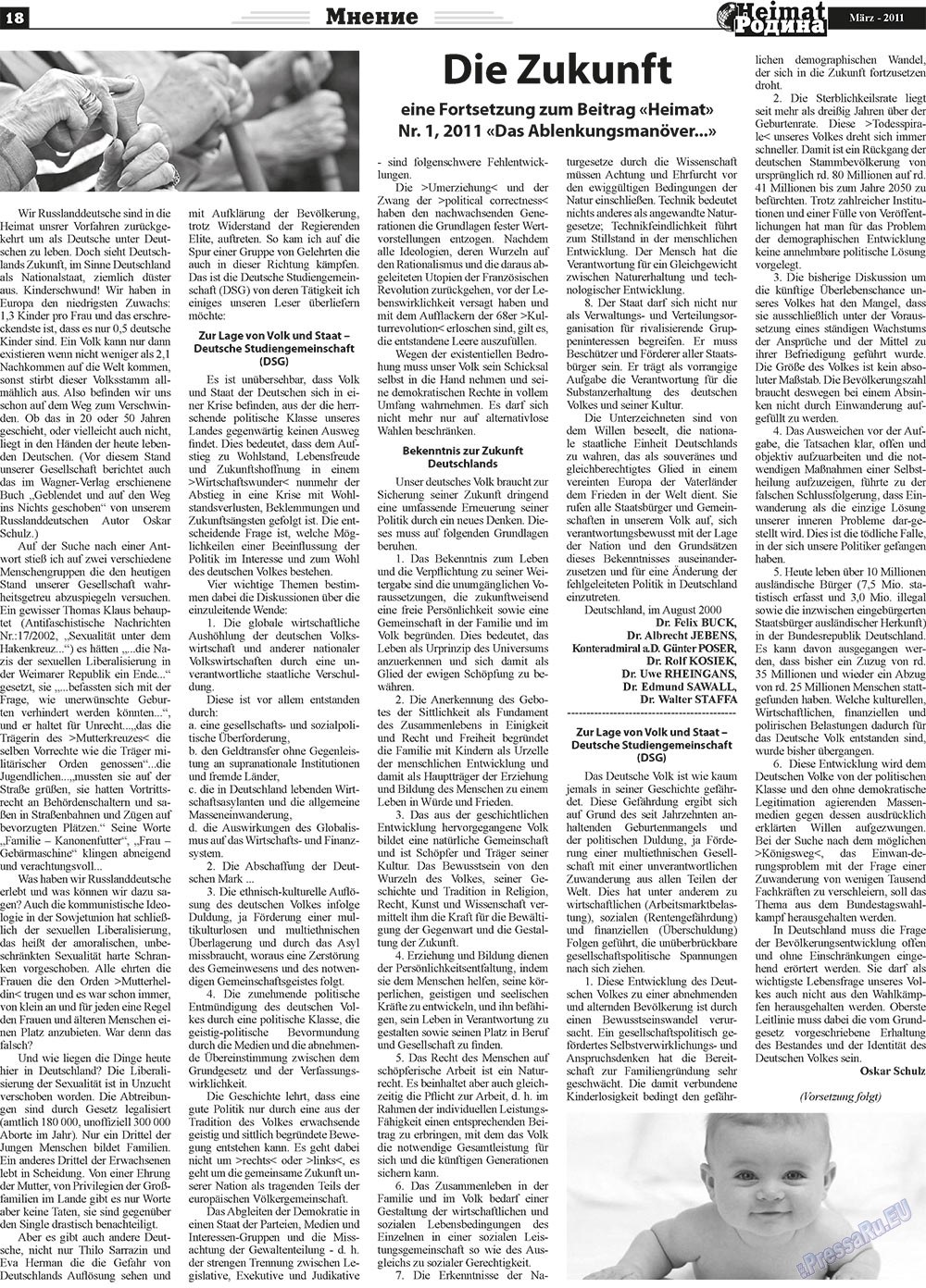 Heimat-Родина (Zeitung). 2011 Jahr, Ausgabe 3, Seite 18
